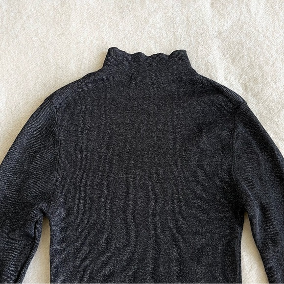 St Agni The Long Sleeve High Neck Knit Top in galaxy - Picture 9 of 11